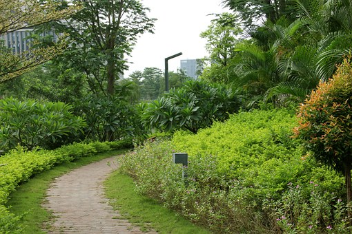 Trail near an urban area